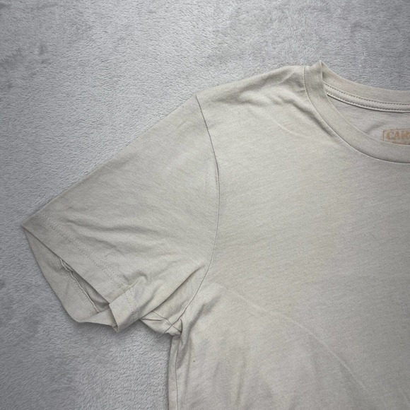 Carolina Shirt Mens Large L Brown T-shirt Workwear Axe Logo Lightweight Stretch - Picture 4 of 8